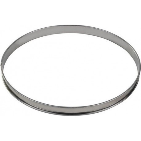GOBEL Moule à tartelette Cercle à tarte inox bord roulé épa