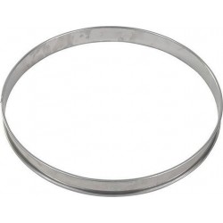 GOBEL Moule à tartelette Cercle à tarte inox bord roulé épa