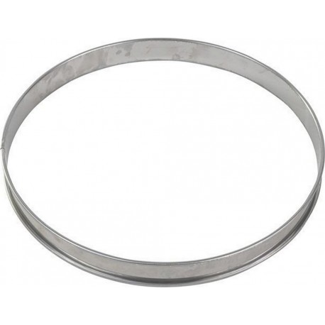 GOBEL Moule à tartelette Cercle à tarte inox bord roulé épa