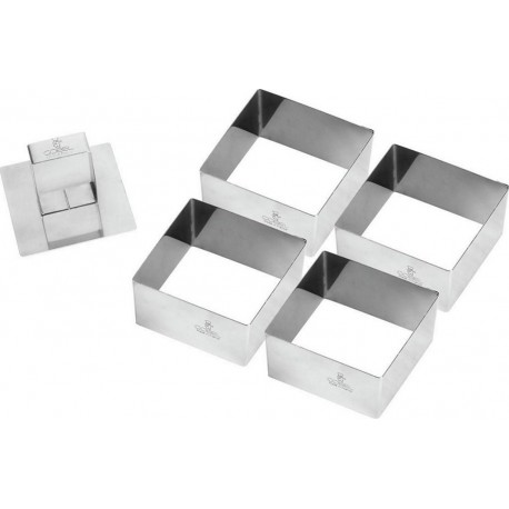 GOBEL Emporte pièces Boîte de 4 carrés 70 x 70 x 40 mm et pou