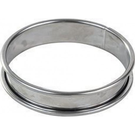 GOBEL Moule à tartelette Cercle à tarte inox bords roulés é