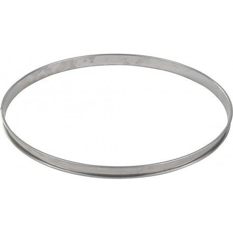 GOBEL Moule à tartelette Cercle à tarte inox bord roulé épa