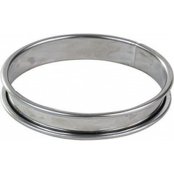 GOBEL Moule à tartelette Cercle à tarte inox bords roulés é