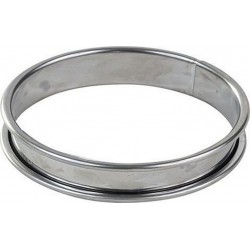 GOBEL Moule à tartelette Cercle à tarte haut inox bords roulé