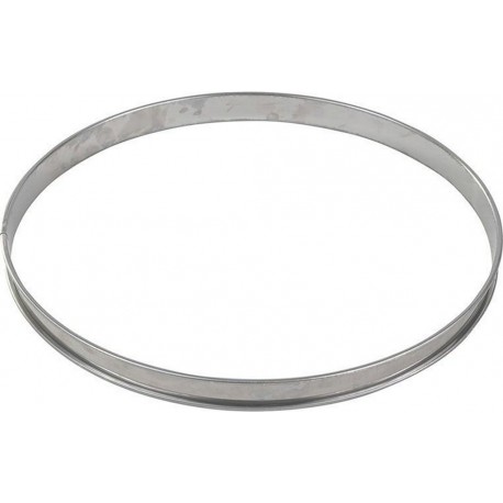 GOBEL Moule à tartelette Cercle à tarte haut inox bords roulé