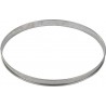 GOBEL Moule à tartelette Cercle à tarte haut inox bords roulé