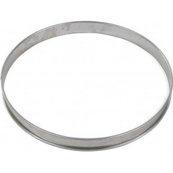 GOBEL Moule à tartelette Cercle à tarte haut inox bords roulé