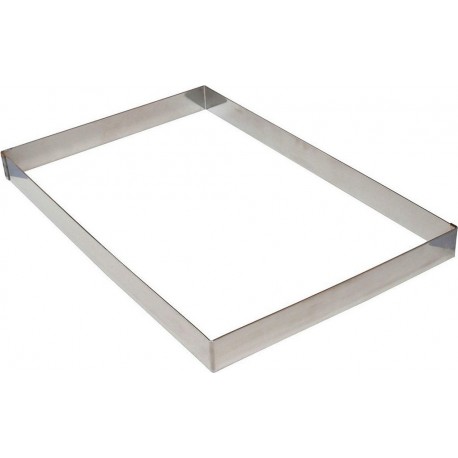 GOBEL Cadre à pâtisserie Cadre à opéra inox 400 x 300 x 45 mm