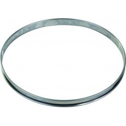 GOBEL Moule à tartelette Cercle à tarte inox bord roulé épa