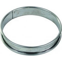 GOBEL Moule à tartelette Cercle à tarte inox bords roulés é