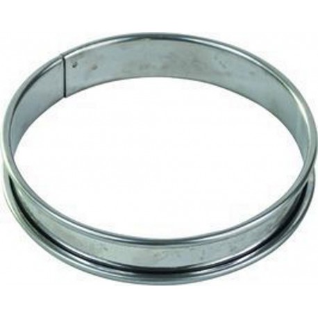 GOBEL Moule à tartelette Cercle à tarte inox bords roulés é