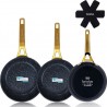 BRIEBE Batterie de cuisine Set 3 Poêles FP1146 Induction 20-24-28cm