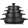 BRIEBE Batterie de cuisine MGK-17S Batterie Cuisine Induction 8 pcs
