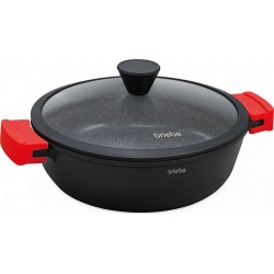 BRIEBE Casserole Induction PT1142 Titane 30cm, Couvercle