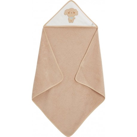 TEX BABY Cape de Bain Beige 100% Coton la cape