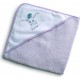 DISNEY Cape de bain bébé gris 75x75cm 100% coton Dumbo
