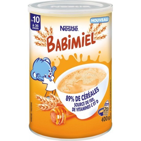 NESTLE Céréales bébé babimiel 400g
