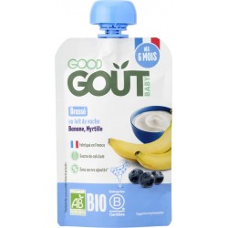 GOOD GOUT Brassé banane et myrtilles bio la gourde de 90g