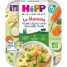 HIPP BIOLOGIQUE Plat cuisiné bébé ravioli légumes variés mozzarella basilic bio 250g