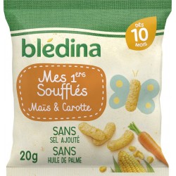 BLEDINA Biscuits Bébé dès 10 mois Maïs et Carotte 20g