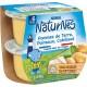 NATURNES Plat bébé pommes de terre, poireaux, cabillaud les 2 pots de 190g