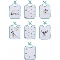 Morning Bavoir Bébé Naissance 20x25 Cm Coton Mickey Good