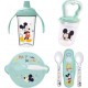 Thermobaby Pack Repas 1er Age Mickey 1 Grignoteuse + 1 Bol + 1 Tasse A Poignée +2 Cuilleres