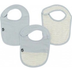 Domiva Bavoir Bleu Coton 3 Pièces (3 Unités)