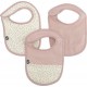 Domiva Bavoir Rose Coton 3 Pièces (3 Unités)