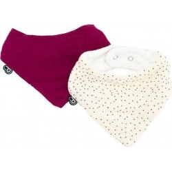 Domiva Bavoir Rose Coton 2 Pièces (2 Unités)