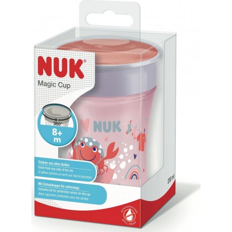 NUK Tasse rose 360° dès 8 mois la tasse