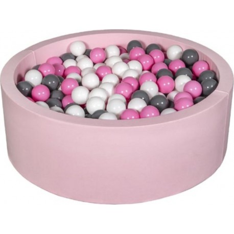 Clair Piscine À Balles Aire De Jeu + 450 Balles Rose Blanc,rose ,gris