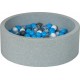 Clair Piscine À Balles Aire De Jeu + 150 Balles Blanc, Transparent, Gris, Bleu
