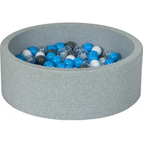 Clair Piscine À Balles Aire De Jeu + 150 Balles Blanc, Transparent, Gris, Bleu