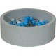 Clair Piscine À Balles Aire De Jeu + 150 Balles Perle, Transparent, Gris, Bleu