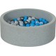 Clair Piscine À Balles Aire De Jeu + 150 Balles Perle, Argent, Bleu