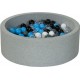 Clair Piscine À Balles Aire De Jeu + 300 Balles Noir, Blanc, Transparent, Gris, Bleu