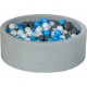 Clair Piscine À Balles Aire De Jeu + 450 Balles Perle, Gris, Bleu