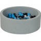 Clair Piscine À Balles Aire De Jeu + 200 Balles Noir, Blanc, Transparent, Gris, Bleu