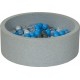 Clair Piscine À Balles Aire De Jeu + 200 Balles Perle, Transparent, Gris, Bleu