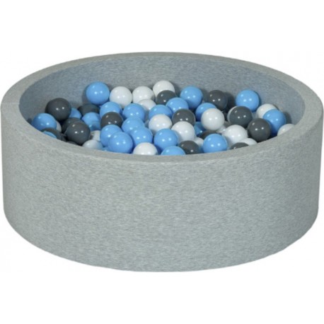 Clair Piscine À Balles Aire De Jeu + 300 Balles Blanc, Bleu , Gris