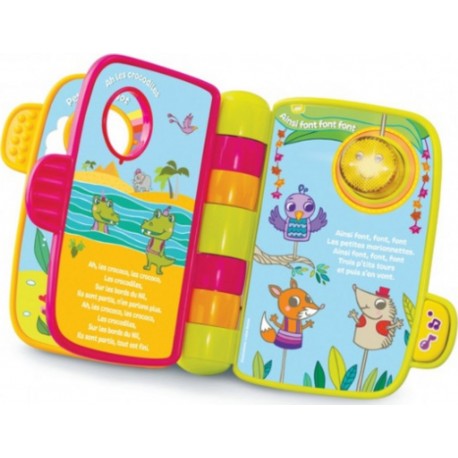 VTECH P'tit Livre Enchante, Mes Premieres Comptines Vtech 138365 Livre Musical Bebe