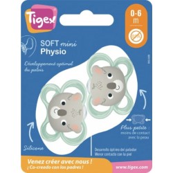 TIGEX Sucettes silicone 0-6 mois