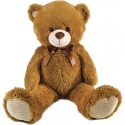 JEMINI Ours En Peluche Marron Avec Noeud +/100 Cm Planet Pluch Magnifique Ours De 1 Metre En Peluche Douce