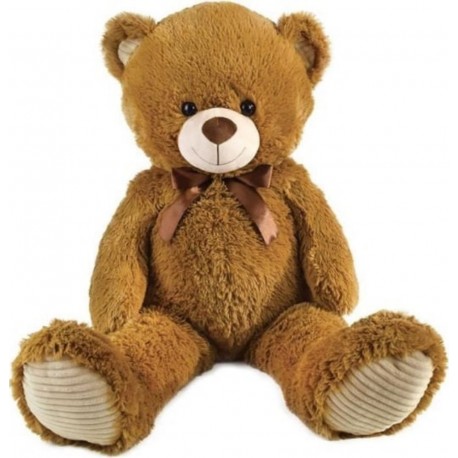 JEMINI Ours En Peluche Marron Avec Noeud +/100 Cm Planet Pluch Magnifique Ours De 1 Metre En Peluche Douce