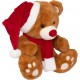 ATMOSPHERA Peluche Ours Brun Bonnet 48cm Atmosphera