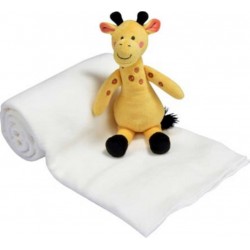 PARIS PRIX Doudou & Plaid Bébé sweet Savane 80x100cm Jaune