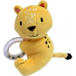 PARIS PRIX Doudou Anneau Bébé sweet Savane 12cm Jaune