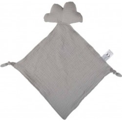 PARIS PRIX Doudou Mouchoir Bébé nuage 46cm Gris