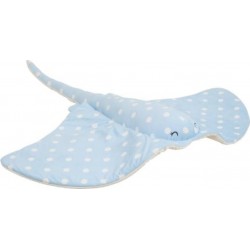 ATMOSPHERA Peluche Orta Raie Manta 95x10 Cm Bleu Clair Atmosphera